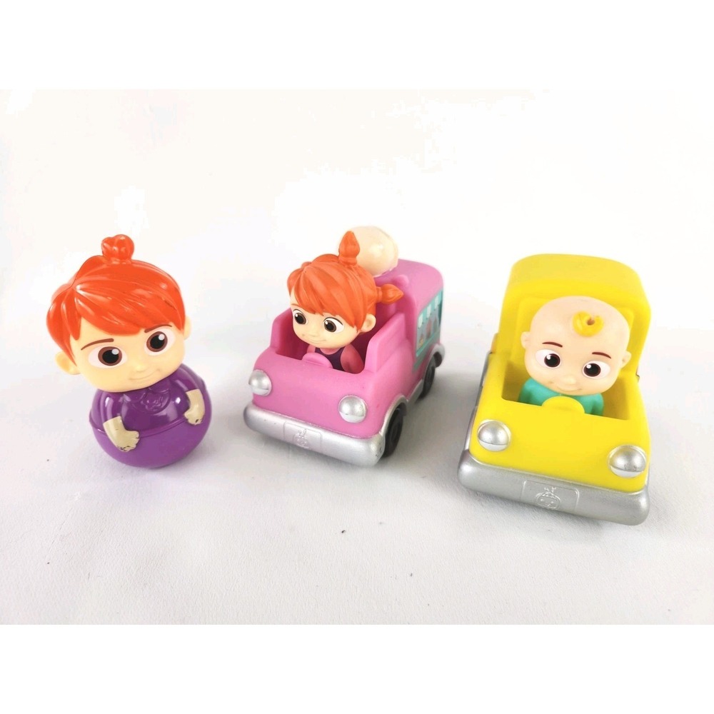 Cocomelon Toy Cars JJ School Bus TomTom YoYo Ice Cream Truck from Cartoon Dvd TV